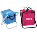 Folding Chair with Cooler Bag, Ice Bag Stool Chair Camera Squeezies Stress Reliever